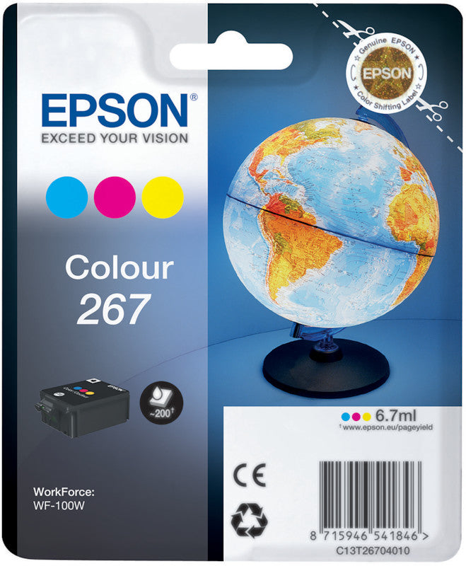 Epson Tintenpatrone 267, 200 Seiten – für Inkjetdrucker/Multifunktionsgeräte