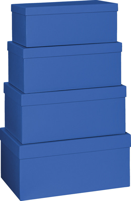 Stewo Geschenkbox – Neutral, Dunkelblau – Strukturprägung – Masse sortiert