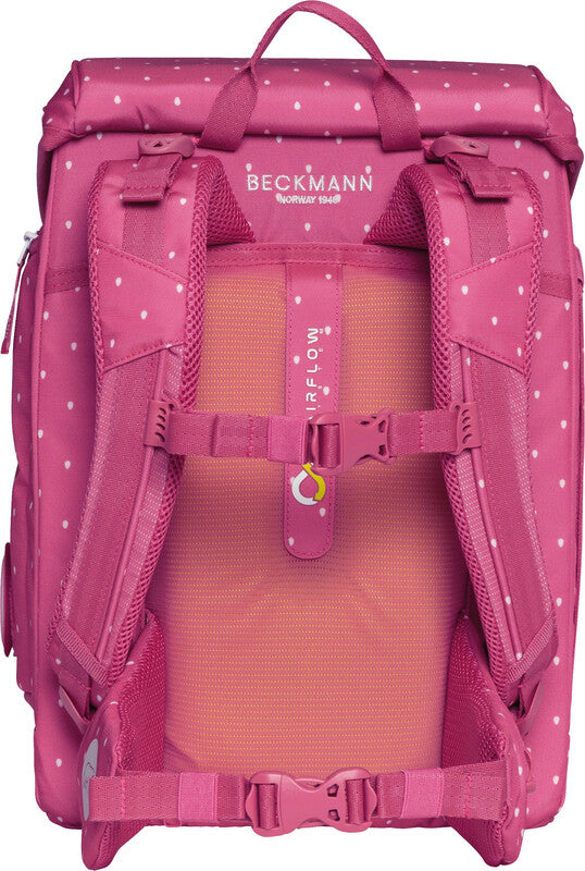 Beckmann Schulrucksack Plus Air – Strawberry – 28,0×40,5×23,0 cm – 20 l – Recycelte Materialien