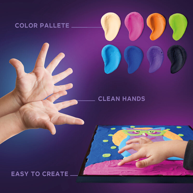 Okto Sensory Art – Modelliermasse-Set Air Clay Owl – ab 5 Jahren – 14 Modelliermassen – 290 × 290 mm
