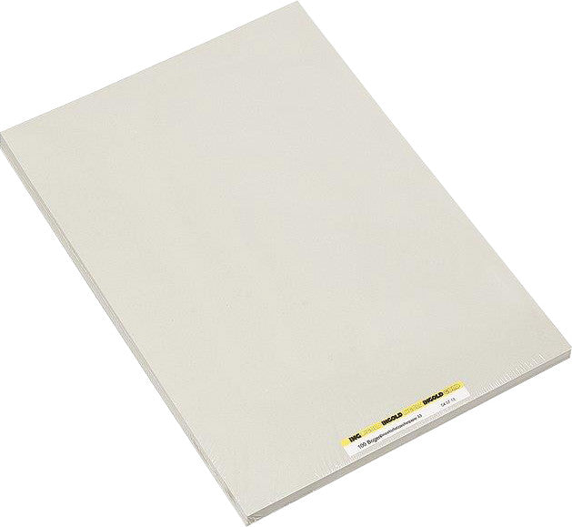 Ingold-biwa Zeichenpapier, 100 Blatt, Weiss, einseitig gekörnt, FSC, säurefrei, recyclingfähig