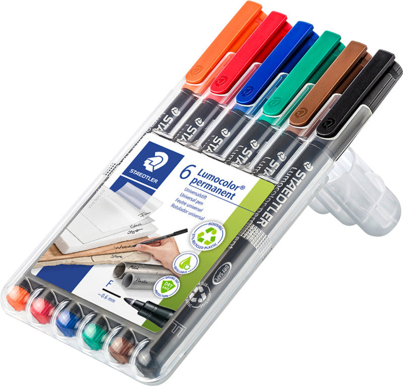 Staedtler Permanent Marker – sortiert, 6er Pack