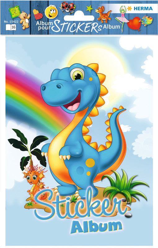 HERMA Stickeralbum Dinos – A5, 16 Seiten