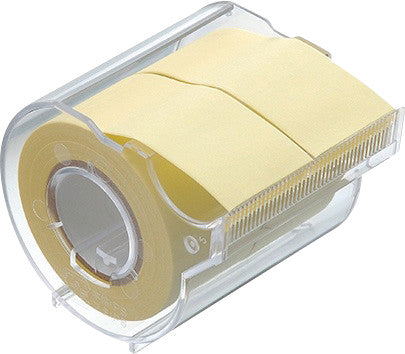 Yamato Haftnotizen Memoc – 25×10000 mm – gelb, 2×10 m, auf Rolle, mit Dispenser, Papier