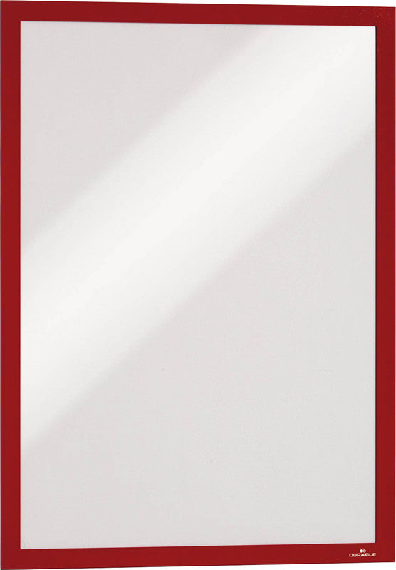 Durable DURAFRAME Magnetrahmen – A3 – Rot – 2er-Pack