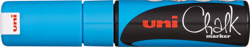 Uni-Ball Kreidemarker – Keilspitze, 8 mm – Hellblau