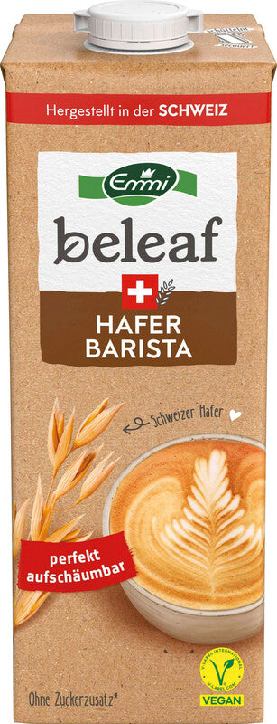 Beleaf Haferdrink UHT, Barista, ungesüsst – 1 l