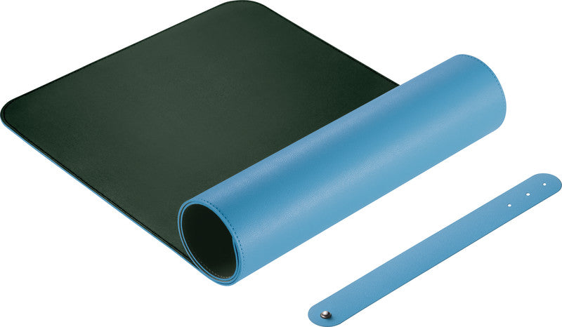 Sigel Schreibunterlage Write and Roll – blau/grün – 800 × 300 mm – Kunstleder, rutschfest