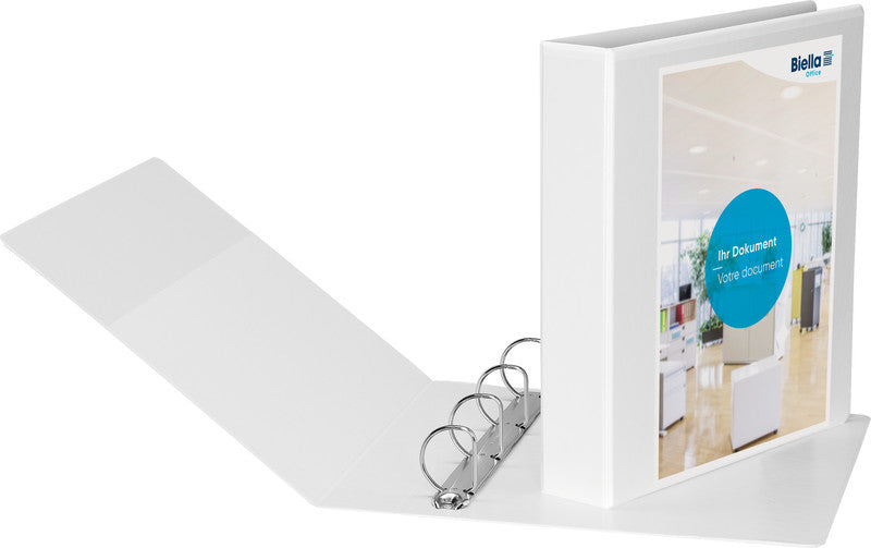 Biella Sichtbuch Creative PP XL #1 – A4, mit Fronttasche, weiss, Karton