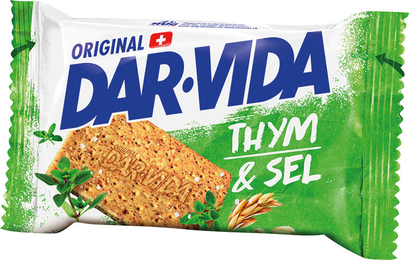 DAR-VIDA Crackers – Thymian & Salz, 4 × 46 g (184 g)