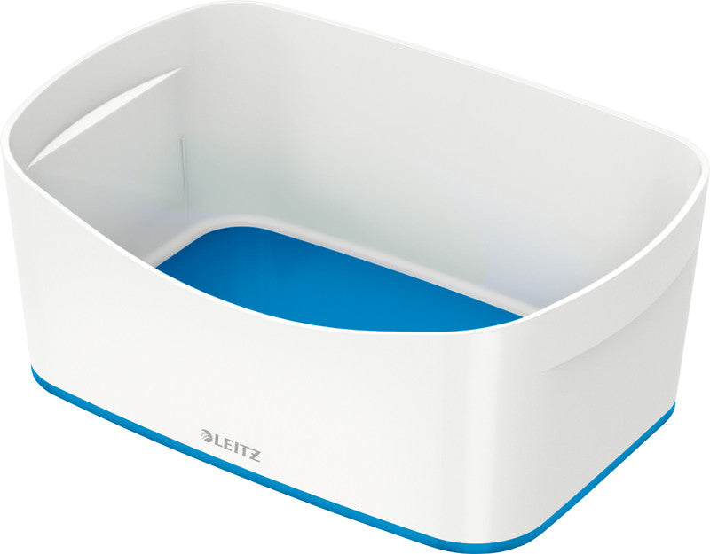 Leitz Aufbewahrungsschale – ABS-Kunststoff, Weiss/Blau Metallic, 24,6 × 9,8 × 16 cm