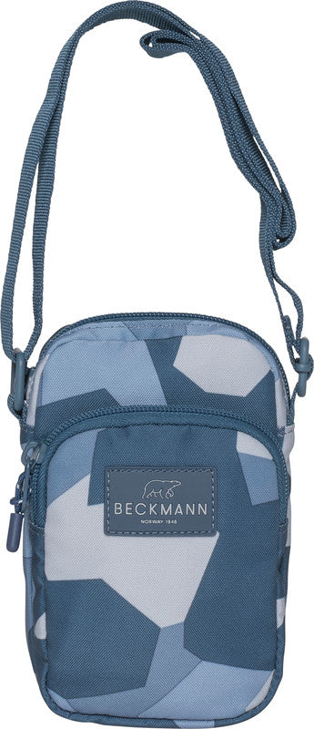 Beckmann Umhängetasche – Motiv Blue Camo, 11 × 17 × 5 cm, Polyester (PES)