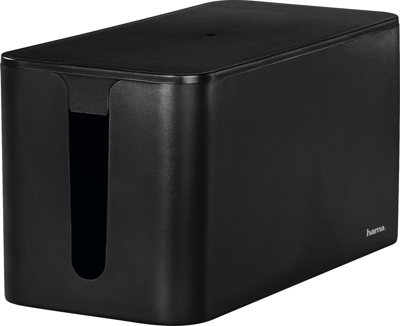Hama Mini Kabelkanal 230 × 118 mm – zuschneidbar – für Kabel bis Ø 15 mm – schwarz – Kunststoff