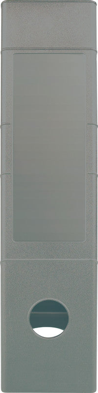 Helit Stehsammler – Kunststoff, mit Beschriftungsfeld, lichtgrau, 248×78×320 mm