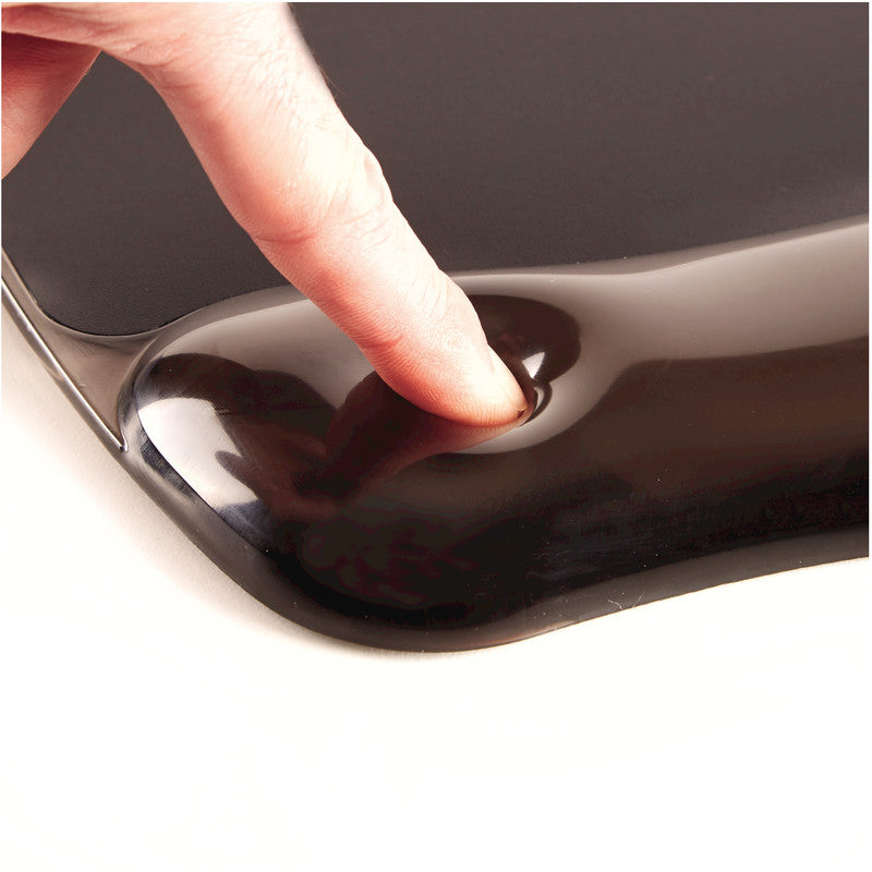 Fellowes Maus-Handgelenkauflage – Crystals Flex – Gel, abwaschbar – 124×87×20 mm – schwarz