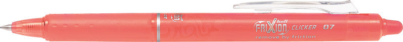 Pilot FriXion Ball Clicker – radierbarer Tintenroller, 0,7 mm, korallenrosa