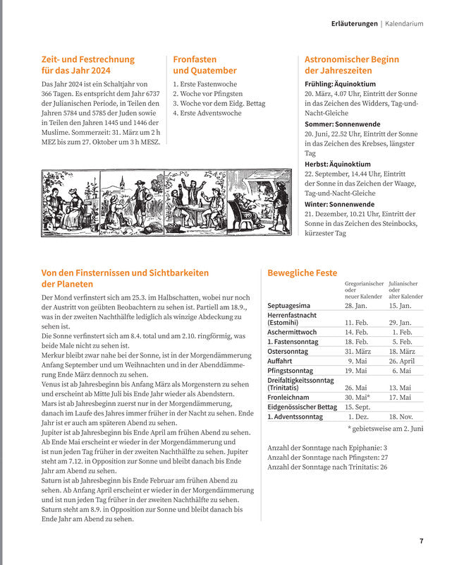 Stämpfli Lesekalender Der Hinkende Bot 2026 – 17,2 × 27,5 cm – d