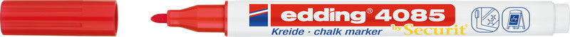 Edding Kreidemarker 4085 – Rund, 1–2 mm – Rot