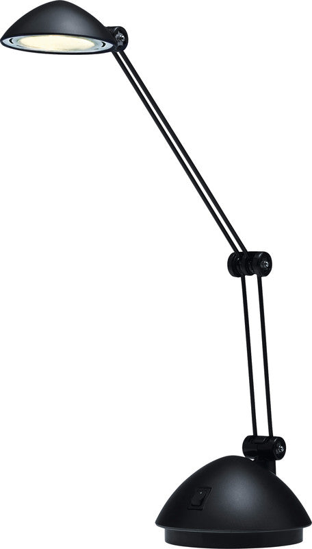 Hansa LED Tischleuchte Space – verstellbar, fest verbaut – 3000 K – 200 lm 3 W – schwarzer Kunststoff