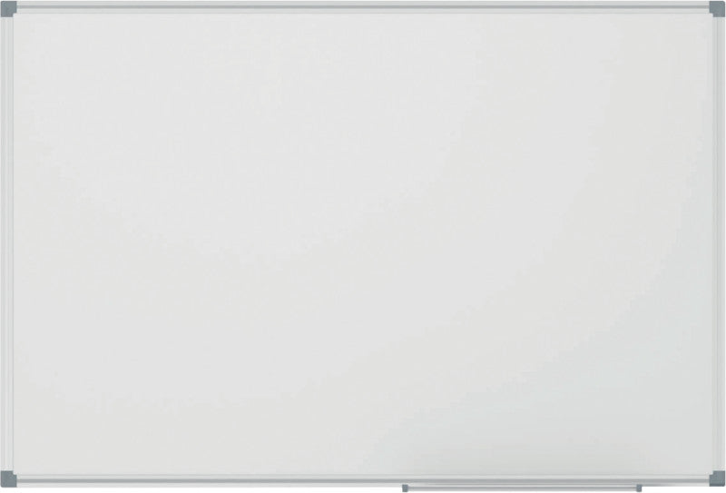 MAUL Whiteboard – 150 × 100 cm, lackierter Stahl, magnetisch, Aluminiumrahmen, silber, Wandmontage