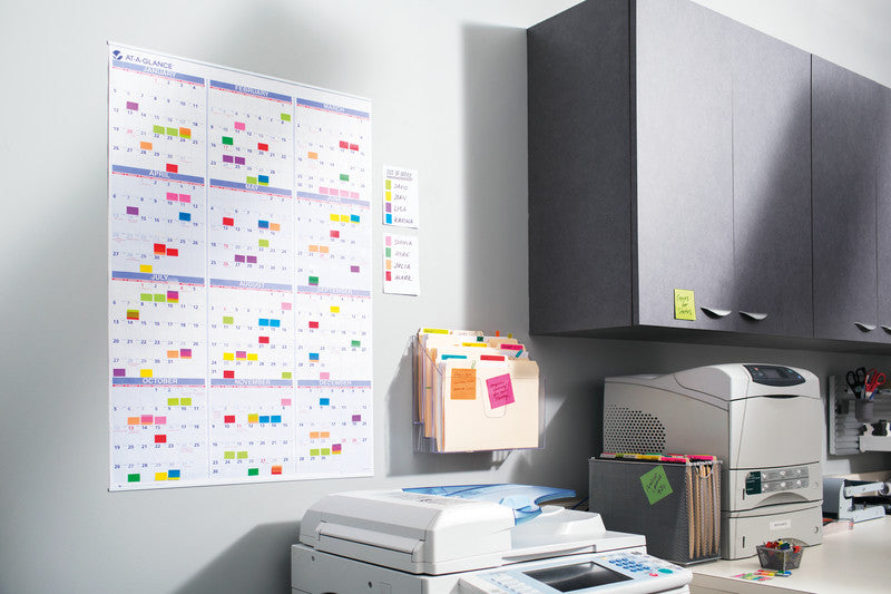 Post-It Register – 25 × 43 mm, Kunststoff, orange, mit Dispenser, rückstandsfrei ablösbar