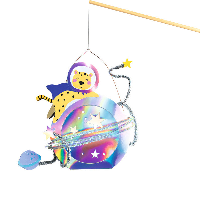 Folia Bastelset Laterne Space Animals – 2 Bogen Transparentpapier – 230 × 330 mm