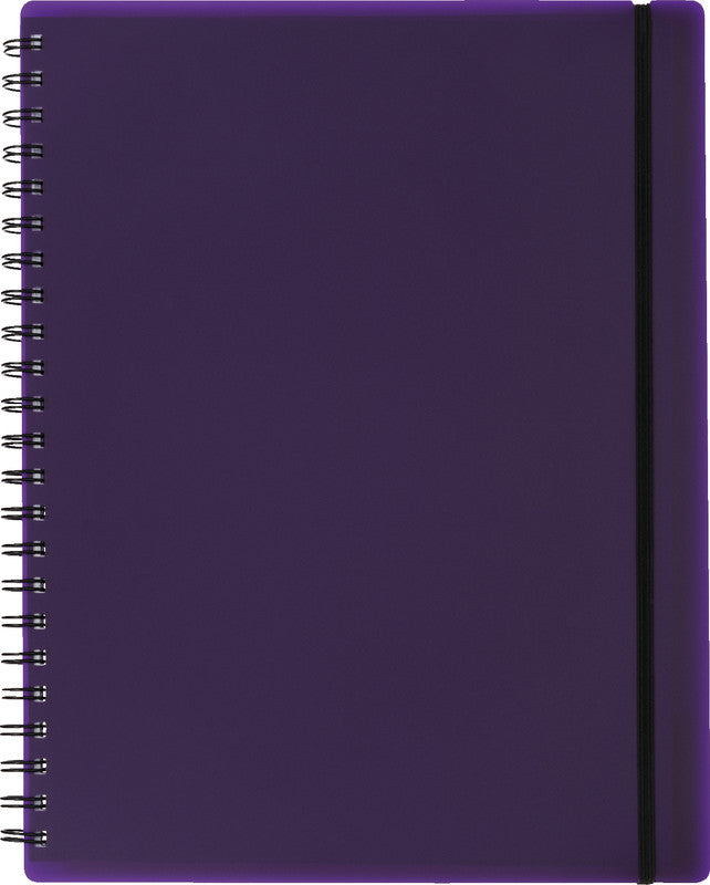 Kolma Collegeblock A4, kariert, Spiralbindung, 100 Blätter, 4-fach gelocht, perforiert, 70 g/m² – violett