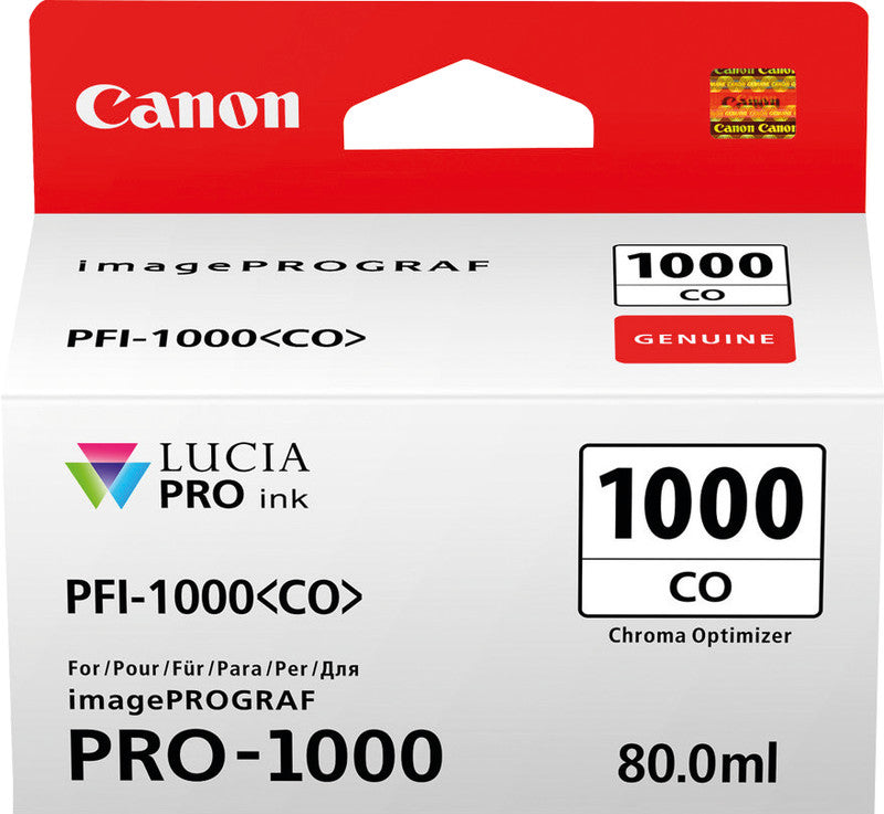 Canon Tintenpatrone PFI-1000 (CO), Chroma Optimizer, 680 Seiten – für PFI-1000-kompatible Geräte