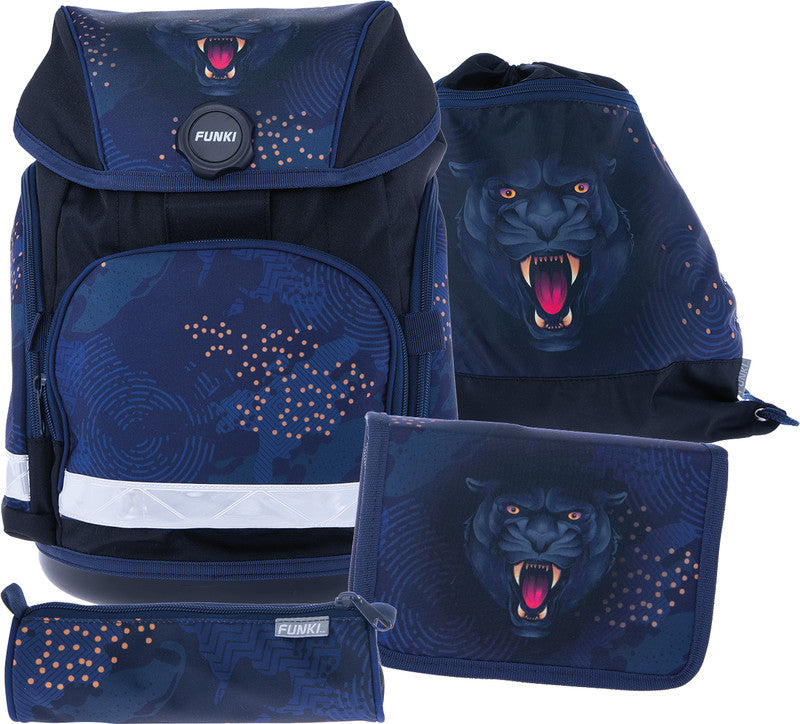 Funki Schulrucksack-Set Joy-Bag – 4-teilig – Panther