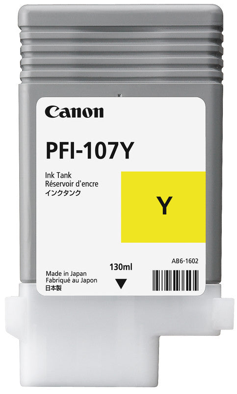 Canon Tintenpatrone PFI-107Y, Gelb, 130 ml