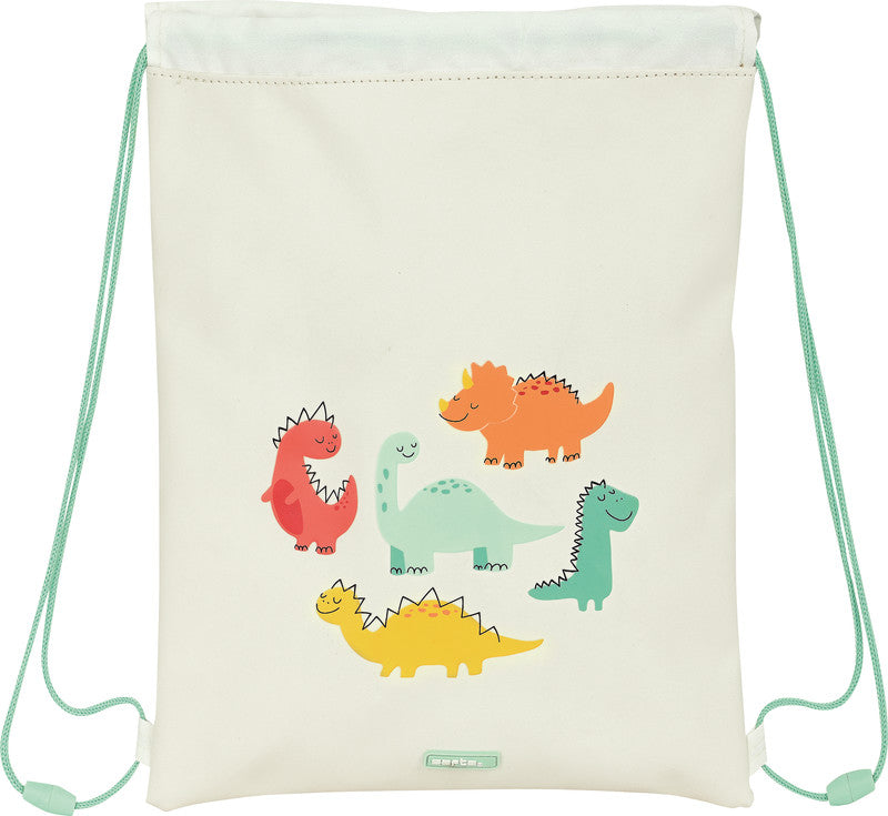 Safta Junior Sportbeutel – 3 l, Dino-Motiv, wasserabweisend, 26 × 34 cm
