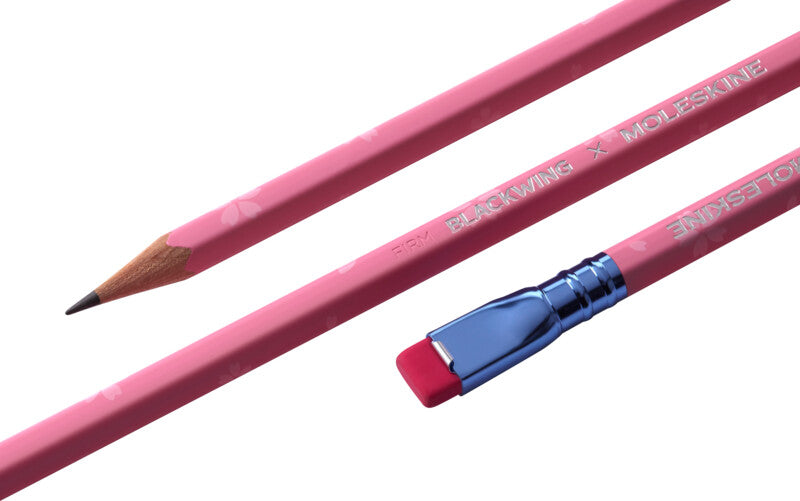 Moleskine Bleistift mit Radierer, Rosa – 12er-Set