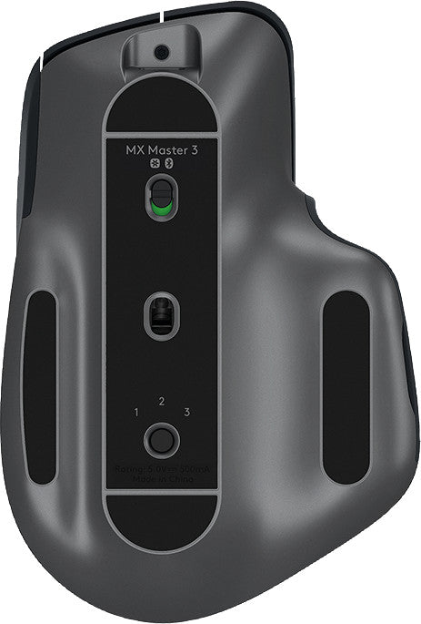 Logitech MX Master 3S Ergonomische Maus – kabellos, 7 Tasten, Easy-Switch, Batterieladeanzeige, Grau