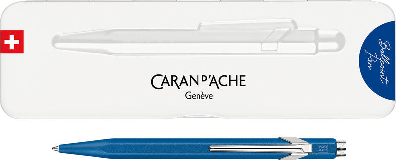 Caran d-Ache Caran d'Ache Kugelschreiber – Blau, Aluminium
