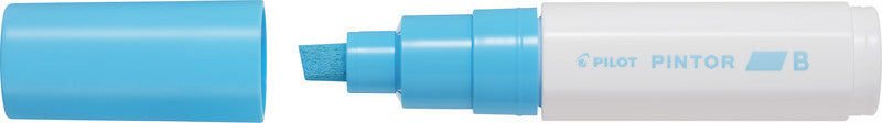 Pilot Pigment-Marker Pintor – Keilspitze 8 mm – Pastellblau – Für dunkle Oberflächen geeignet