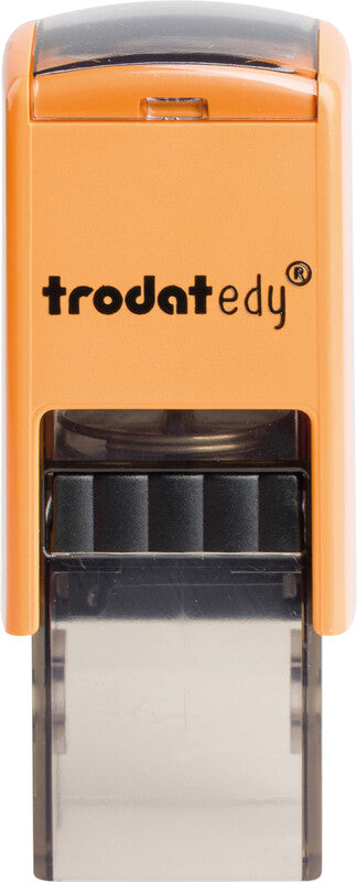 Trodat Schmetterling Motivstempel – selbstfärbend, 19 × 19 mm, Mango