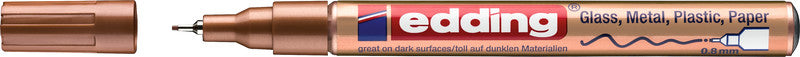 Edding Permanentmarker – für dunkles Papier, kupfer metallic