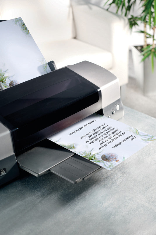 Sigel Motivpapier – A4, 90 g/m², mehrfarbig, Motiv: Winter Mood – für Inkjet/Laser/Kopierer – FSC – 100 Blatt