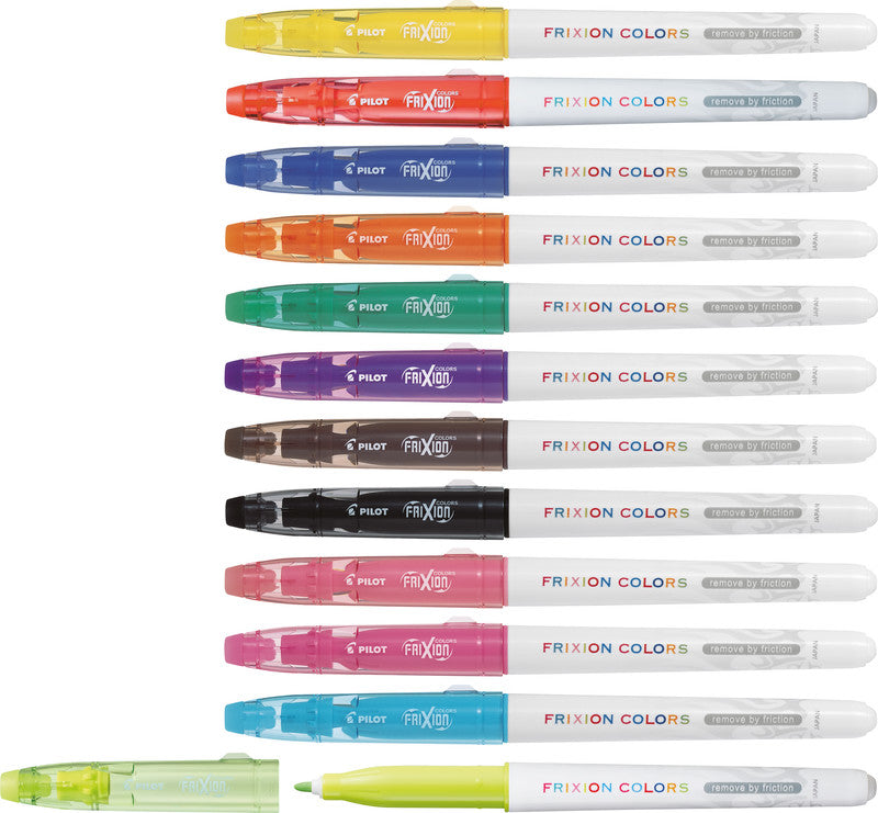 Pilot FriXion Colors Filzstift – Rundspitze, 2,5 mm, radierbar, grün