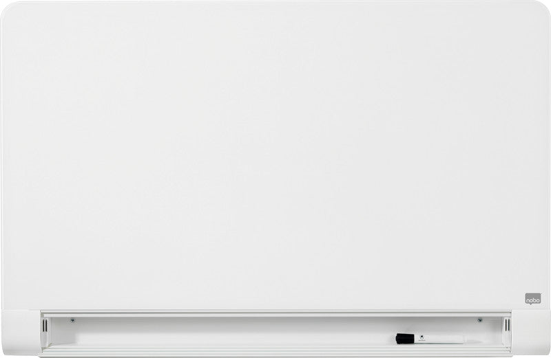 Nobo Whiteboard – 100 × 56 cm, Glas, magnetisch, Wandmontage, inkl. Stift, Magnete, Montagesatz