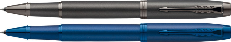 Parker IM Monochrome – Tintenroller, mit Kappe, 0,5 mm, schwarz, für Linkshänder