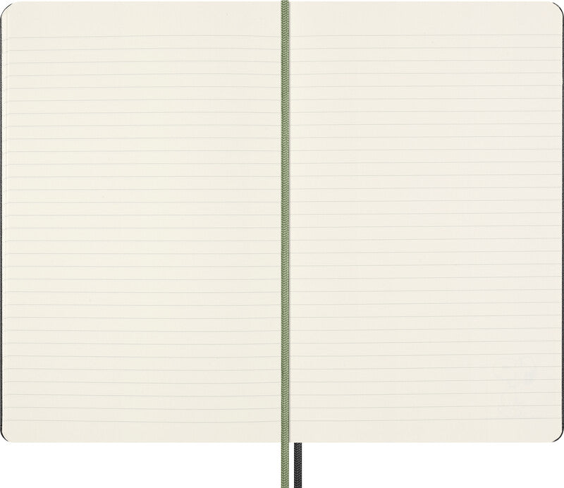 Moleskine Notizbuch, 130 × 210 mm, liniert, Leimbindung, Hardcover, 176 Seiten, 100 g/m² – blau