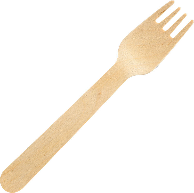 Duni ecoecho Gabel Holz – 16 cm, braun, 100 Stück
