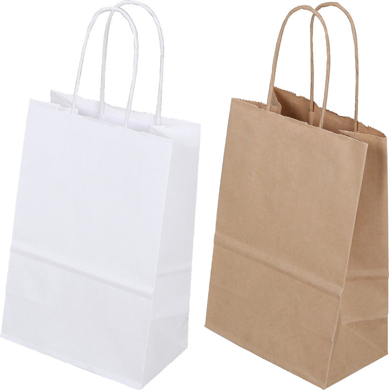 Elco Tragetasche – mit Kordel, Kraftpapier – 220 × 290 × 100 mm – 50 Stk.
