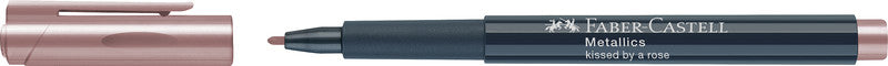 Faber-Castell Non-Permanent-Marker Metallic – Rundspitze 1,5 mm – sortiert – 12er-Set – für dunkles Papier