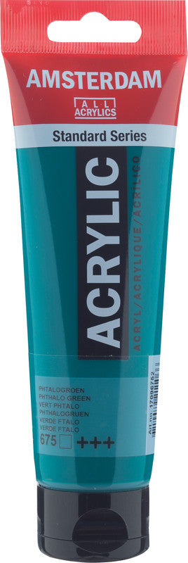 Royal Talens Amsterdam – Acrylic Standard – Acrylfarbe – Phthalogrün, 120 ml