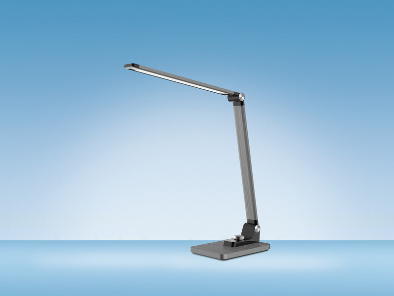 Hansa LED Tischleuchte Breeze – dreh- & neigbar, stufenlos dimmbar – 3’000–5’800 K – 450 lm 9 W – grau