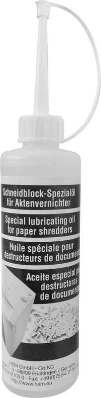 HSM Aktenvernichter-Ölblätter – 250 ml, für HSM Aktenvernichter