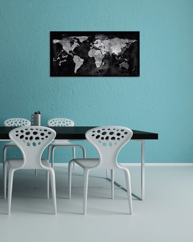 Sigel Whiteboard – 130 × 55 cm, Glas, magnetisch, Wandmontage, inkl. SuperDym-Magnetwürfel, Montagesatz