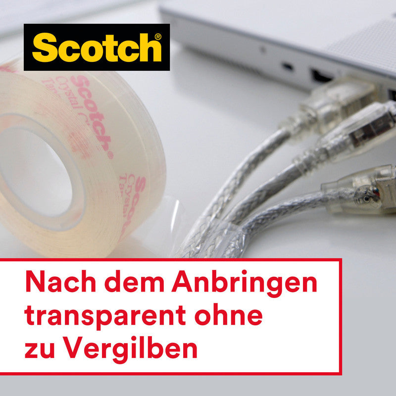 Scotch Handabroller – für Rollenbreite bis 19 mm, für Bandlänge bis 15 m, für Kern 1", inkl. 1 Rolle